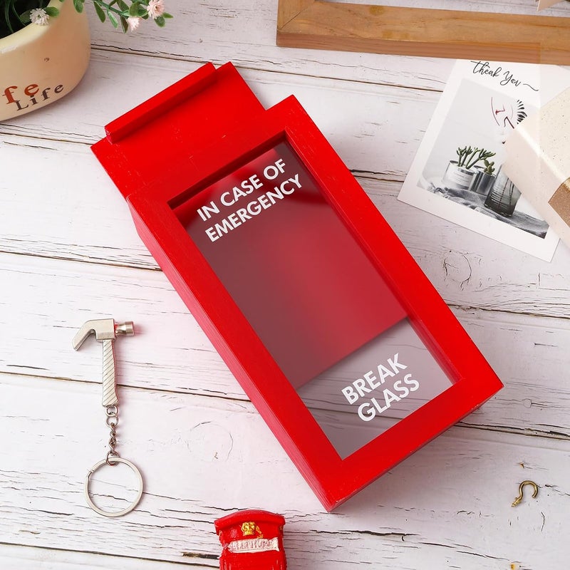 JULEASEL Funny Gift Emergency Box w/Hammer(Medium), Break in Case of Emergency Box, Personalized Prank Gag Gift for Birthday Holiday, Funny Desk Decor, White Elephant Gift for Friend Coworker Family - Image 5